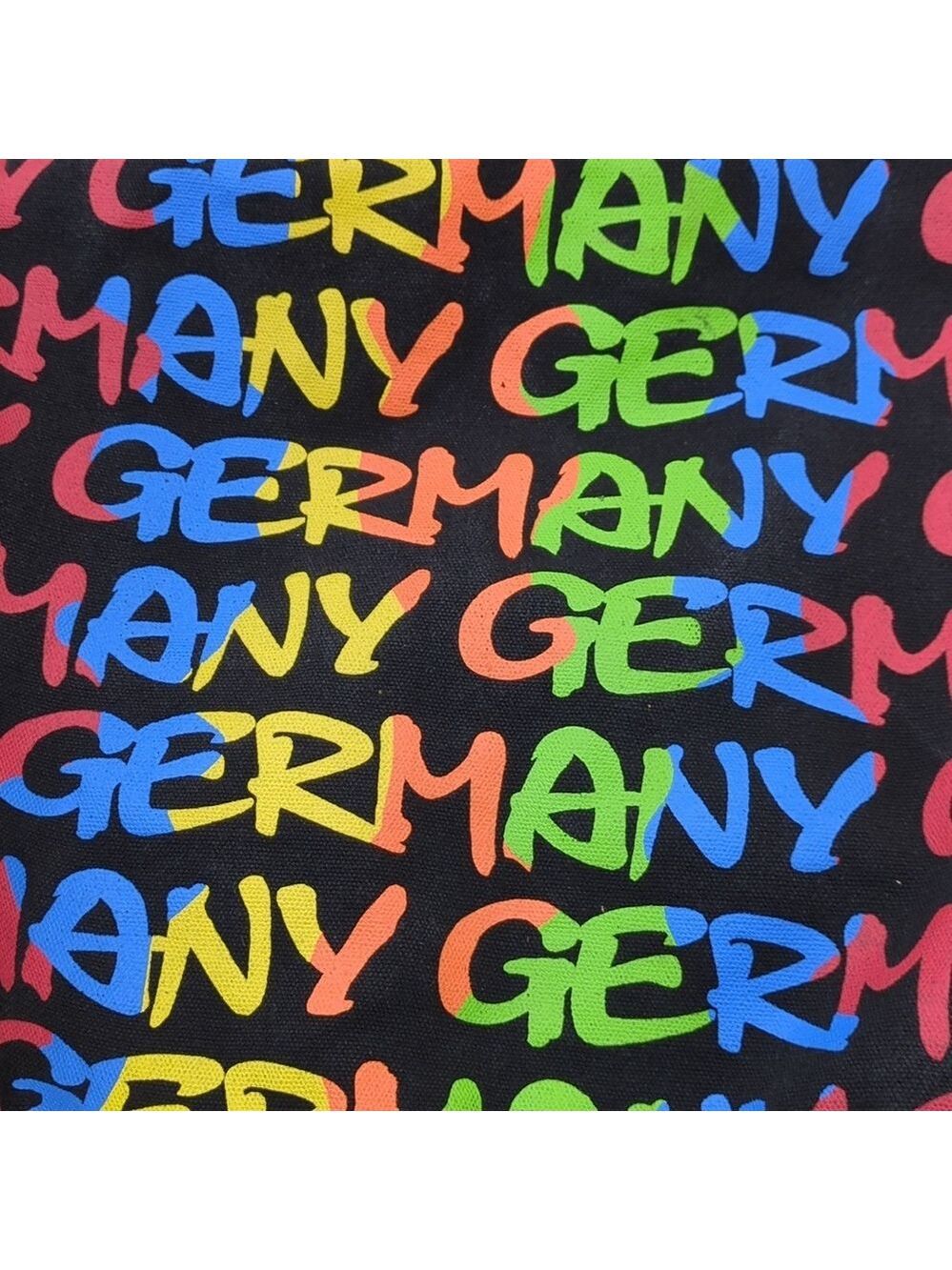 Germany Colorful Novelty Print Shoulder Bag Zip Closure - Picture 2 of 3